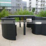 Outdoor Garden Furniture Round Wicker Table thumbnail-5