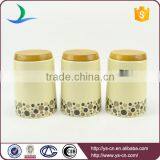 Wooden Lid Storage Jars With Tiny Dots Factory Wholesale thumbnail-1