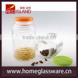 Mason Jar With Plastic Lid Glass Kitchenware