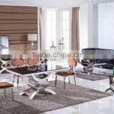Modern Style Stainless Steel Dining Table And Chairs, Stainless Steel Home Furniture thumbnail-1