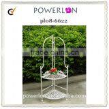 New Folding 3-tier Antirust Flower Wrought Iron Corner Shelf thumbnail-1
