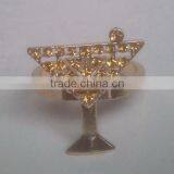Jewelled Goblet Napkin Ring for Dining Table Decoration thumbnail-2