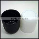 300ml 10oz Glass Candle Holders Matte Color Glass Candle Jars With Lid thumbnail-3
