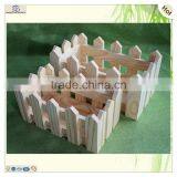 Unfinished Rectangle Garden Decorating Wooden Fence Flower Crate thumbnail-5
