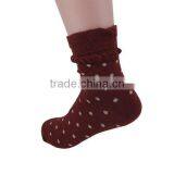 Rabbit Lace Trimming Dot Sex Women Microfiber Socks thumbnail-2