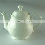 White Modern Ceramic Tea Pot For Home and Hotel thumbnail-1