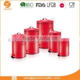 20 Litre Red Glossy Metallic Pedal Bin With Inner Bucket Recycle Garbage Can Trash Waste Eco Kitchen Dustbin thumbnail-2
