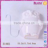 Owl Shape Custom Gift White Ceramic Humidifier for Sale thumbnail-1