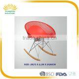 Manufacturer Popular Cheap Plastic Rocking Chair With Beech Legs thumbnail-4