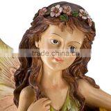 Garden Fairy With Sunflowers Handmade Fairy Garden Water Fountain thumbnail-6