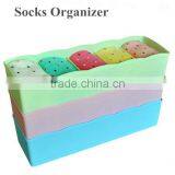 5 Grids Colored Fancy Plastic Dividers Socks Storage Bin Box Organizer thumbnail-1