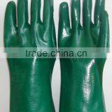 NMSAFETY Cotton Liner Hemical Resistant Pvc Glove Working Glove 30cm Smooth Finish thumbnail-1