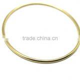 Brass Plate O Ring, High Quality Bright Color Metal O Ring for Handbag Round Ring, Butt Welded Steel Wire Rings ID 2" thumbnail-3