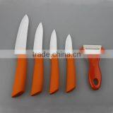 5 Pieces Colored Ceramic Kitchen Knife Set With Peeler thumbnail-1