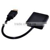 HDMIs to VGA 1080P Gold-Plated Active Adapter Converter Male to Female With Micro USB and 3.5mm Audio Cable thumbnail-2