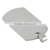 Promotions! Fashion Military Men's Stainless Steel Silver Plain Dog Tag Pendant No Chain Free Shipping thumbnail-3