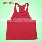 100%cotton Custom Printing Women's Gym Singlets thumbnail-4