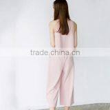 2016 New Fashion Girls Suits 2 Pieces Round Collar Sleeveless Tops+Slim Thin Korean Style Ultra-wide-leg Loose Trousers thumbnail-3