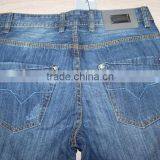 GZY Mens High Quality Designer Light Scratch Denim Biker Jeans Denim Fabric for Jeans Stock thumbnail-6