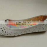 Slip on Cheap Girls Shoes PU Upper Kid White Shoe Stock thumbnail-1
