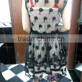 Black Embroidery Lady's Dress Style thumbnail-2