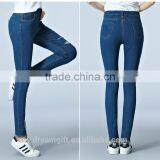 2016 New Fashion Women Slim Jeans Blue Jeans Female Stretch Pencil Jeans Female thumbnail-5