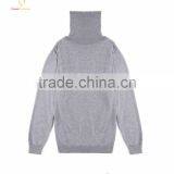 Turtleneck Mens Heavy Wool Knit Plain Pullover Sweater thumbnail-3