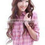 Wholesale Red Black Cotton Check Stretch Flannel Shirts for Winter thumbnail-2