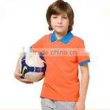 New Design Short Sleeve Kid's Slim Fit Contrast Trim Polo Shirt thumbnail-1
