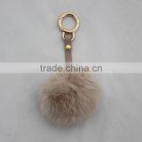 Myfur Bag Charm Heart Shaped Keychain Rex Rabbit Fur Pompons Rabbit Fur Keychain thumbnail-4