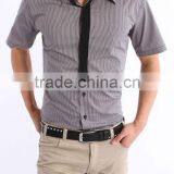 Summer Yarn-dyed Stripped Short-sleeve Men Shirt in High Quality
