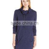 Ladies Pullover Pattern Long Hoody Fleece thumbnail-1