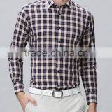 Youth Fashion Men's Shirts Delicate Plaid Design Transparent Men Shirt thumbnail-1