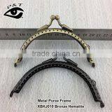 11CM Half Round Shape Bronze Color With Holes Metal Purse Frames for Handbags thumbnail-1