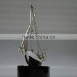 Noble Customized Made Silver Crystal Arab Dhow MODEL For Office Decoration And Islamic Souvenirs Gifts thumbnail-6
