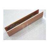 Environmental Friendly Linear Metal Ceiling / Decorated Metal Ceiling T40mm * H60mm