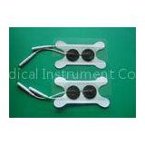 Swallowing Electrode With 2.0mm Pin Wire, White Bone 82*32MM FDA Physiotherapy Tens Unit Pads