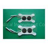 Swallowing Electrode With 2.0mm Pin Wire, White Bone 82*32MM FDA Physiotherapy Tens Unit Pads