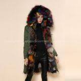 New Fashion Warm and Comfortable Mullity Color Mature Fox Fur Coat for Women