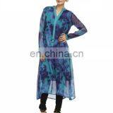 Indian Wholesaler Ethnic Long Multi Color Casual Tunic for Women thumbnail-2