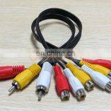 3 RCA Male To 6 RCA Female Plug Splitter Audio TV DVD Video Adapter AV Cable thumbnail-5