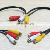 3 RCA Male To 6 RCA Female Plug Splitter Audio TV DVD Video Adapter AV Cable thumbnail-6