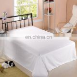 100%cotton hotel plain white bed sheet/fitted sheet/flat sheet