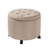 Velvet Ottoman Chair,Hotel Chair,Restaurant Chair,,Living Room Chair With Storage-HL6007 thumbnail-1