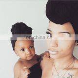 Stretchy India turban hat Mom and me knotted Flower Turban Headwrap cap parent-child Women Headscarf Chemo Cap Day Night