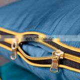 Luxury Cotton Satin Portable Foldable Throw Pillow Travel Sofa Blanket thumbnail-6