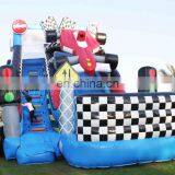 Race Car Design Inflatable Bouncer Dry Slide Cars Jumping Bouncy Castle For Children thumbnail-5