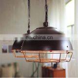 Hot Selling Antique Industrial Wrought Iron Balcony Wind Pot Cover Pendant Lamp thumbnail-2