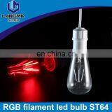 E27 Base ST64 Led Bulb Filament ST64 B22 Led Filament Bulb ST64 Rgb Led Colors Light E26 thumbnail-2