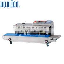 FRBM-810I Hualian Heat Plastic Bag Oil Food Pouch Packing Mechanical Automatic Continuous Sealing Machine Band Sealer thumbnail-2